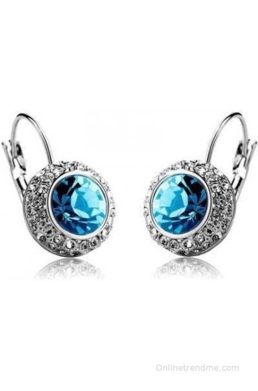 Crunchy Fashion Cubic Zirconia Alloy, Crystal Clip-on Earring